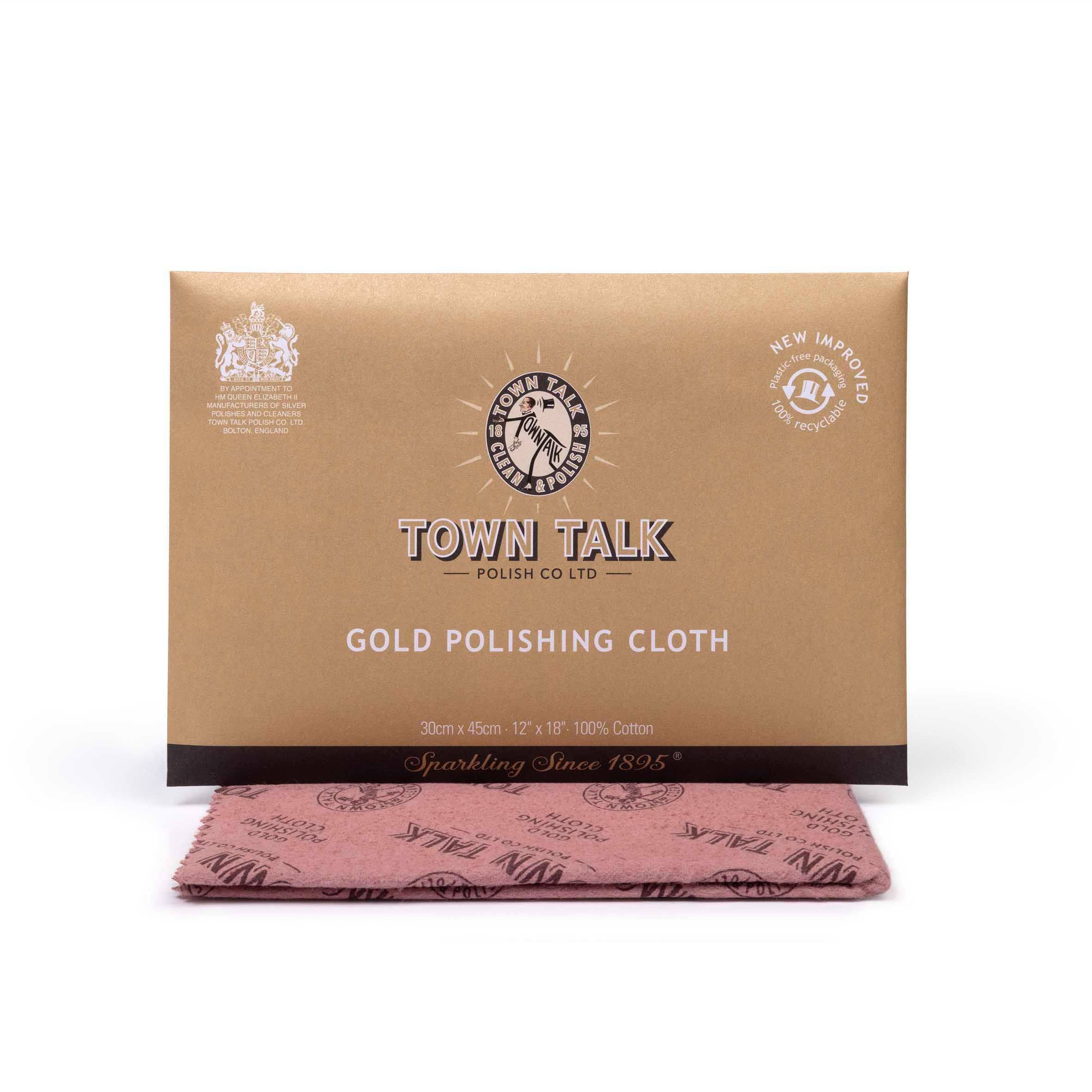 Town Talk Gold Polishing Cloth 30x45cm And Wallet