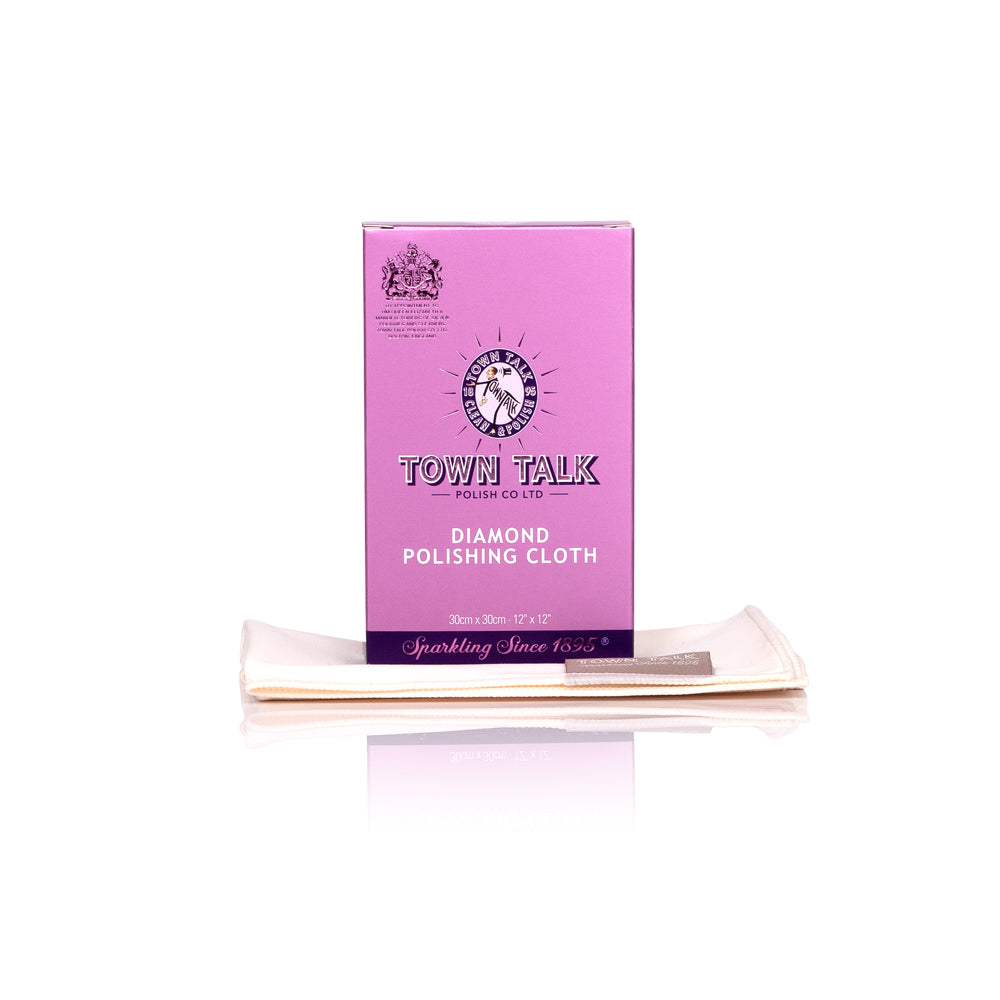 Town Talk Polish Diamond Polishing Cloth 30x30cm with Cloth and Packaging
