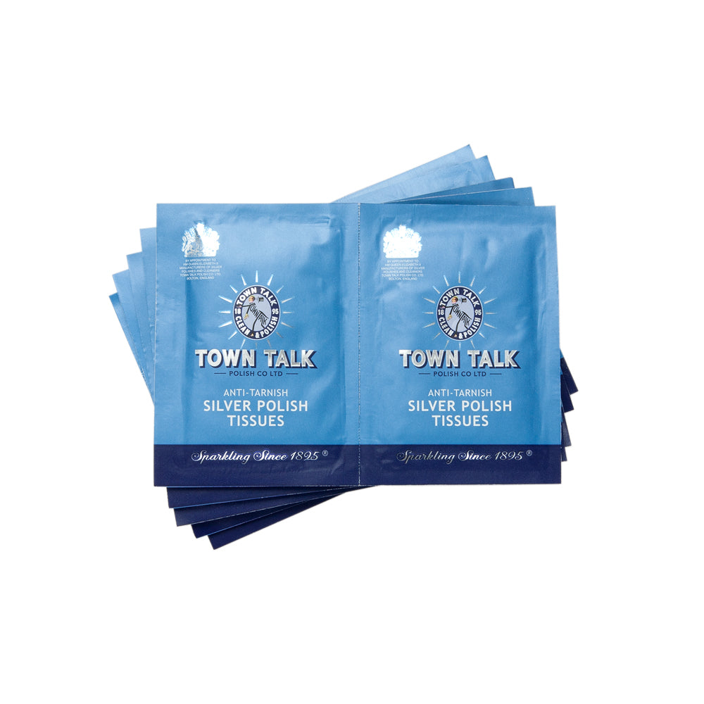 Town Talk Polish Anti-Tarnish Silver Polish Tissues Multi-Pack Sachets